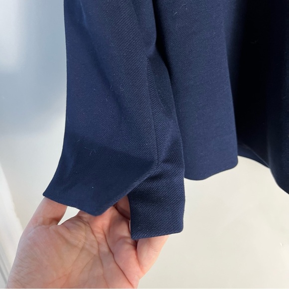 J Crew 360 Women’s Blue Going Out Blazer Size 16 Open Front in stretch twill - Picture 12 of 14